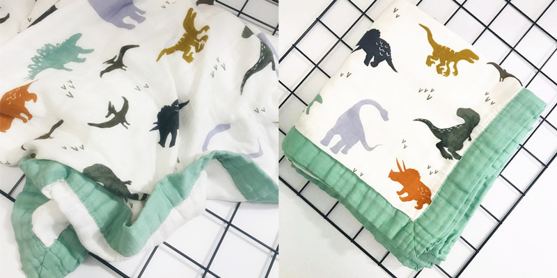 Durable Muslin Baby Blankets Machine Washable Wearable Shower Registry Gift