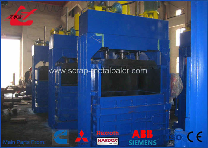 Siemens Motor Brand Vertical Baler Cotton Bale Press Machine 6 Bales Per Hour