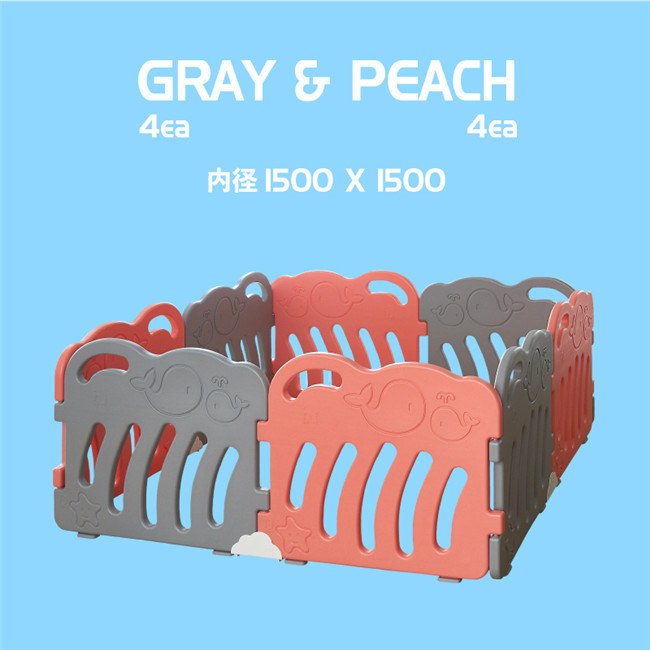 Plastic Baby Safety Playpen Indoor HDPE Material Prevent Injuries Function