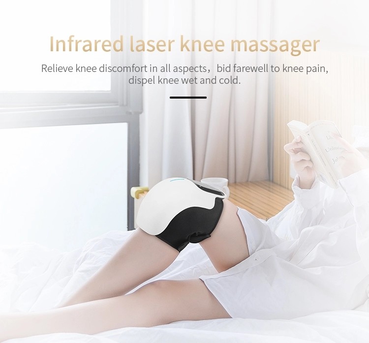 Rechargeable Heated Vibration Knee Massager Arthritis Knee Infrared Therapy 3000mAh