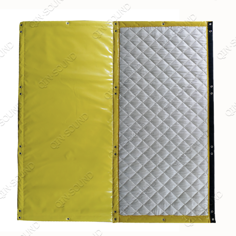 Portable Noise Barriers for Construction Chain Link Fence Panels