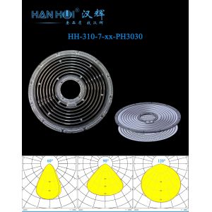 Buy cheap 293.12×8.8 Dimensions UFO High Bay Lighting Lens Multiple Angles Light Distributions 3030/2835LEDs Light Lens product