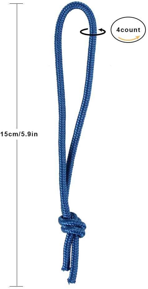 Unisex WOOWAVE Surfboard SUP Leash String Cord for Longboard and Short Board 4mm Diameter