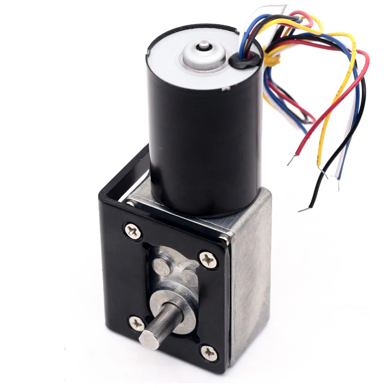 Micro Brushless DC Right Angle Motor A58-3650 Worm Gear Motor DC 24V 24v Dc Worm Gear Motor