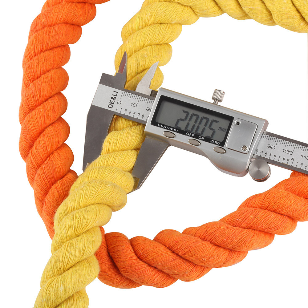 DIY Colored Cotton Macrame Cord 20mm Colored Cotton Rope For Crafts