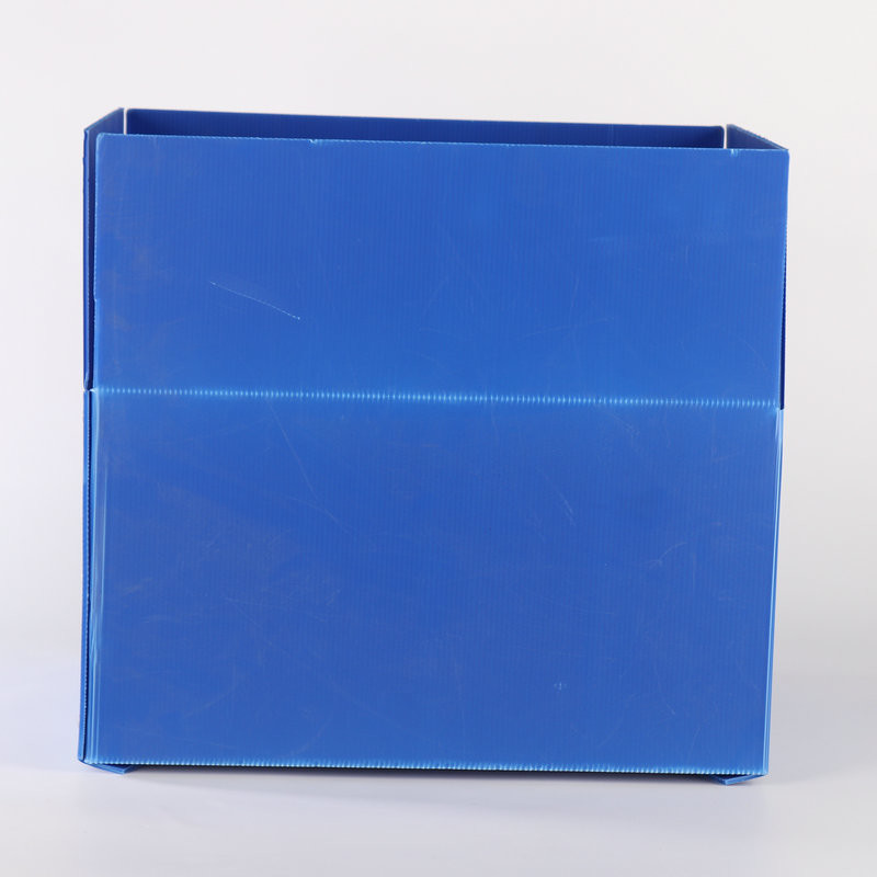 Blue Waterproof Plastic Corrugated Box PP Hollow Sheet Box Packing Folding Carton
