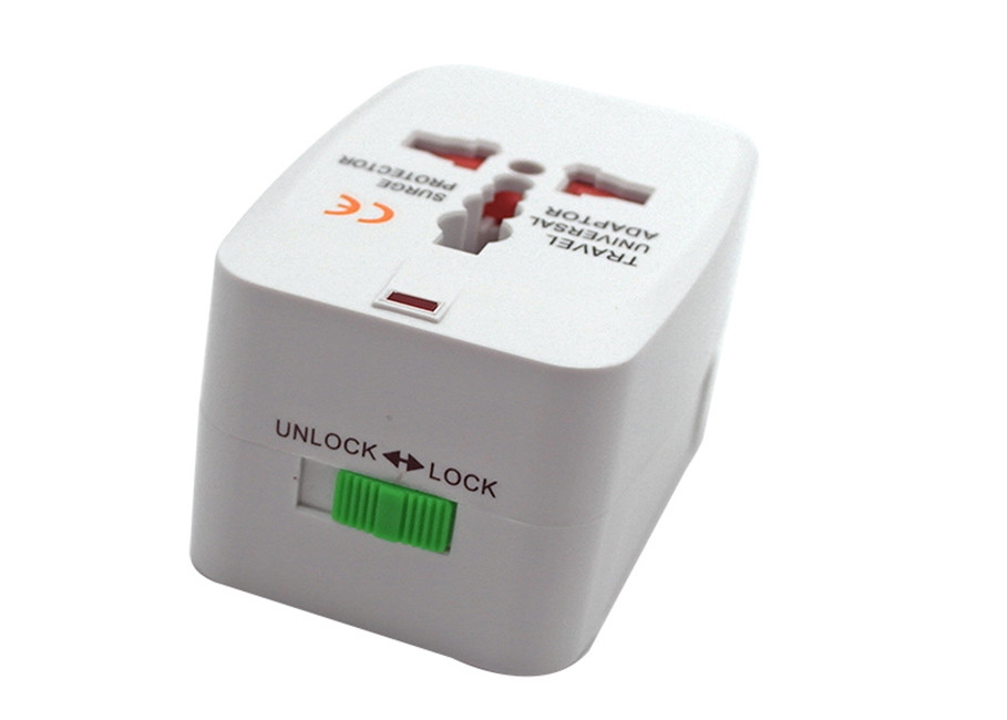 2 USB Port Charger Electric Plug Adapter , Universal World Power Plug Adapter