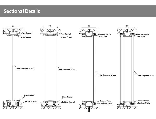 Factory Direct Supply Pre-fabricated Glass Partition Wall For Office Meeting Hotel House