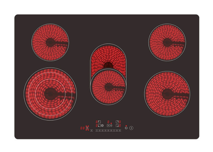5 Zones Infrared Vitro Ceramic Hob Built In Other Cooktop
