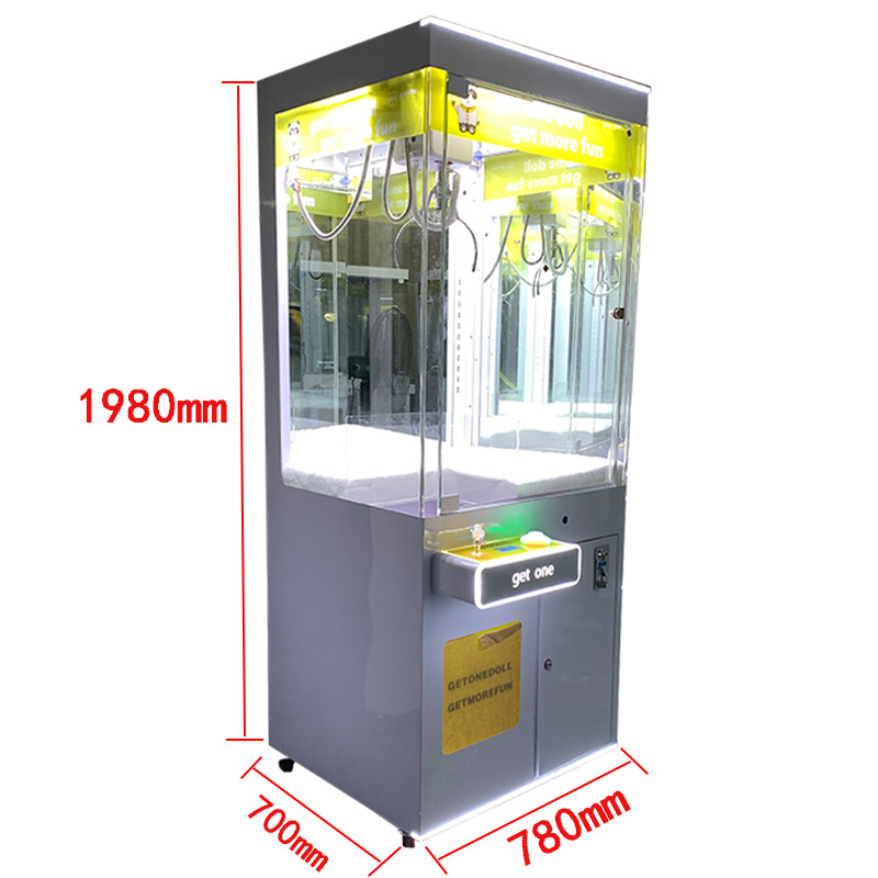 Picture Credit Card Claw Machine Metal Acrylic Plastic Material and Large Size