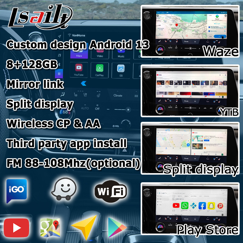 Lexus RX 2023 Android 11 video interface powered by Qualcomm RX350h RX500h RX350 RX450h+
