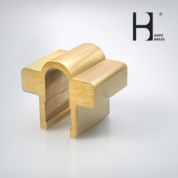 Customised Copper Alloy Custom Extruded Profiles / Decorative Copper Profiles Brass Extrusion Profiles Manufacturer ODM