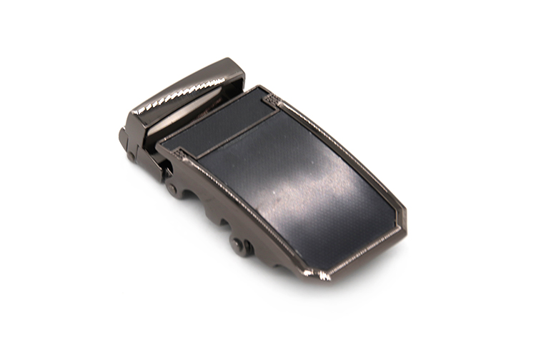 Wenzhou Kml Custom Logo Black Business Zinc Alloy Automatic Belt Buckle