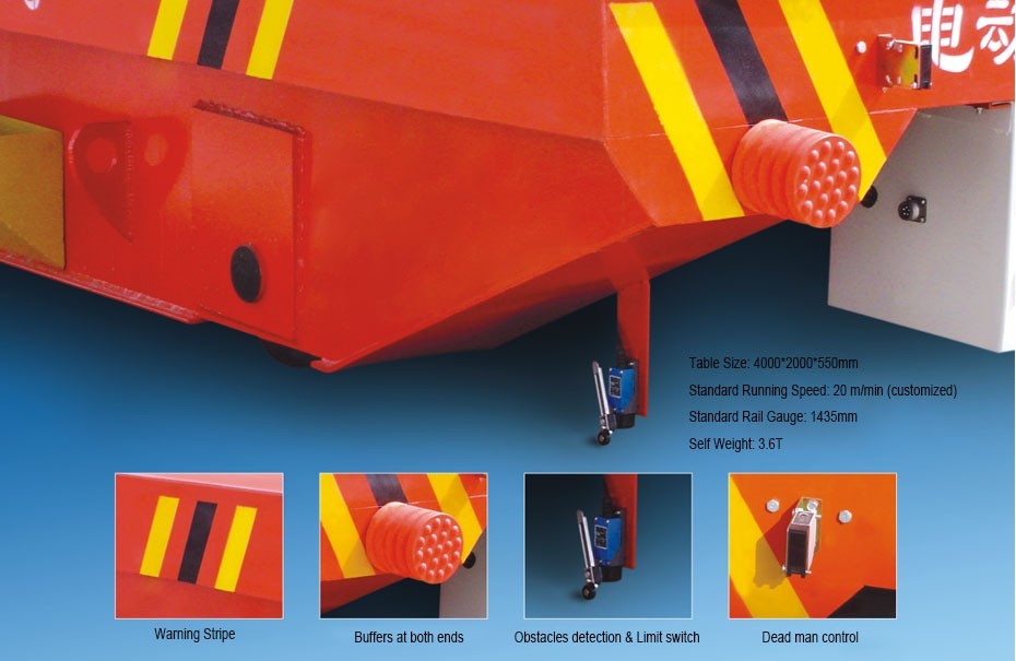 Precise pipe industry cable drum power rail coil transfer cart with cast wheel