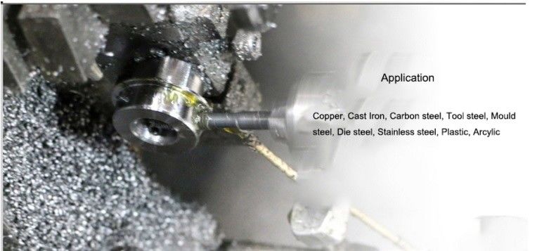 16*100L*4F , Dia 16mm , TiAlN Coating , AOL 100mm carbide end mill bits 4 Flute , Metal Cutting tools
