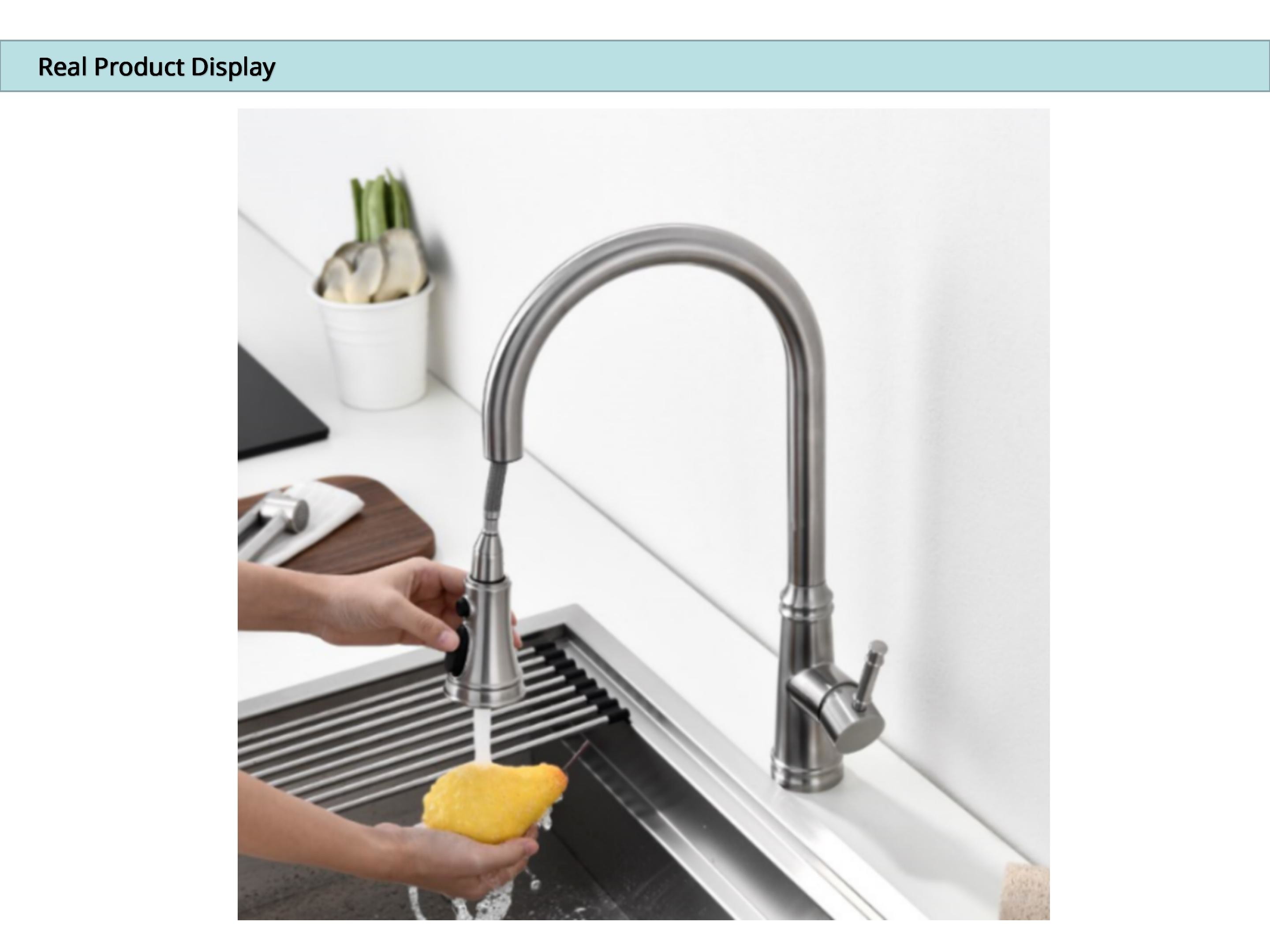 360 Degree Rotation Touch Sensor Kitchen Tap OEM With 35mm Ceramic Cartridge