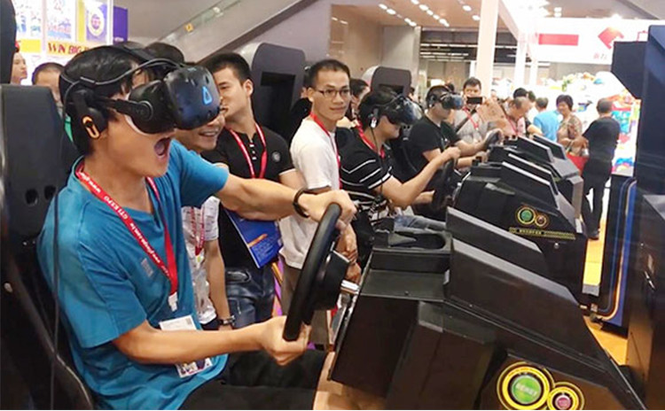 Indoor Playground Racing Driving Simulator Virtual Reality Game 9D Vr Gaming Equipment
