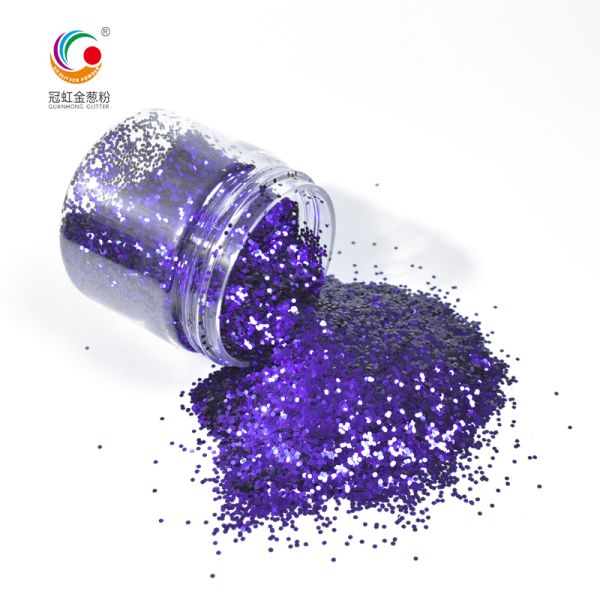 Photorefractive Chunky Loose Glitter Bulk Chameleon Hexagon Loose Cosmetic Glitter