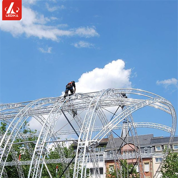 Creative Irregular Shape Aluminum Square Stage Truss System Pentagram / Heart Shape