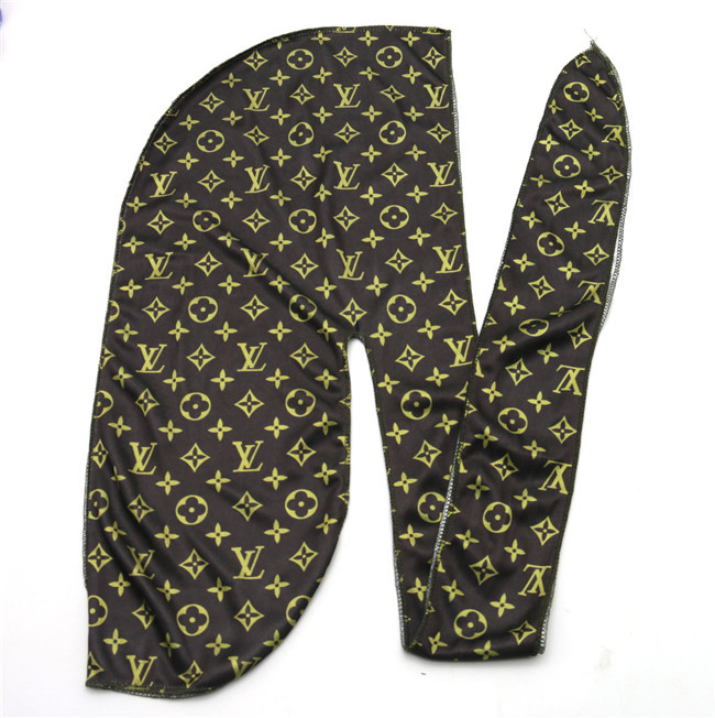 Colourful LV Silk Silky Satin Designer Durag Supplier Wholesale