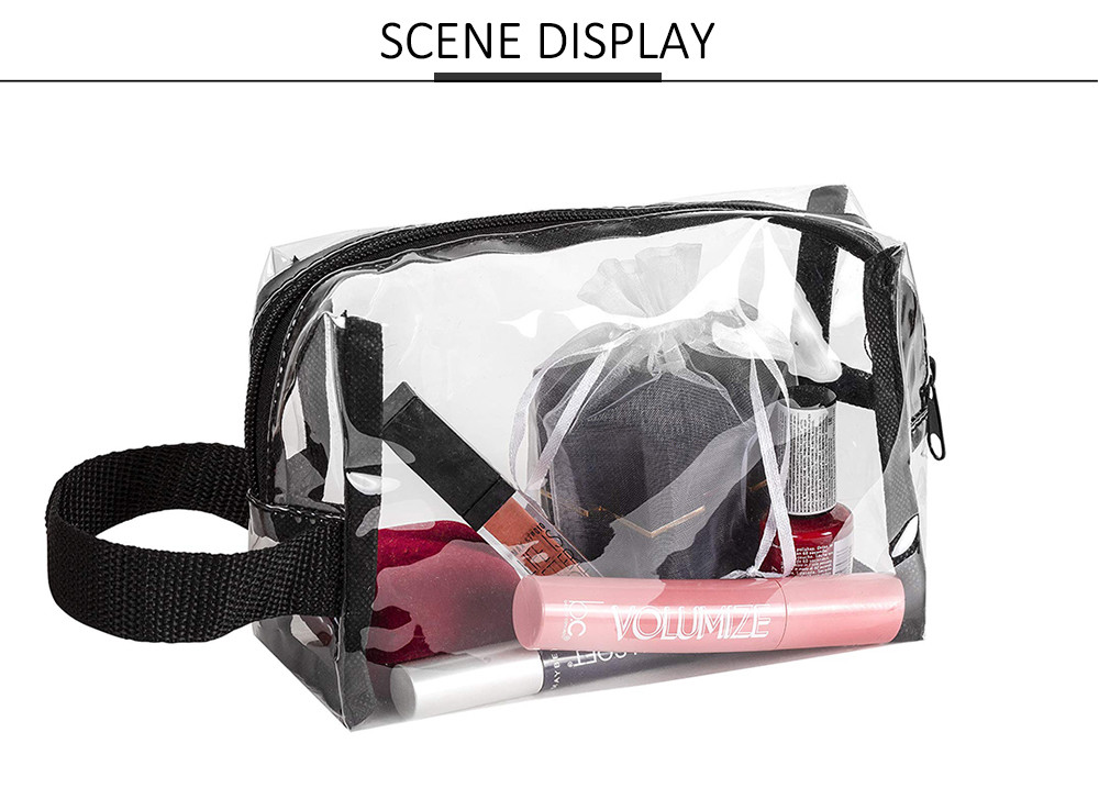 Transparent Beauty Bag Water Resistant Cosmetic Bag Organizer