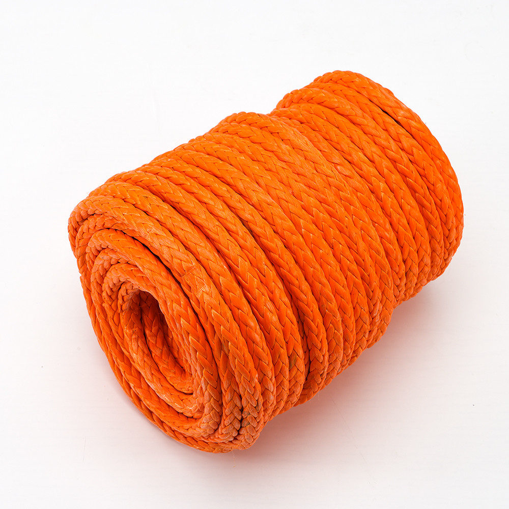 56mm Diameter Braided Synthetic Rope 12 Strand Uhmwpe Marine Ropes