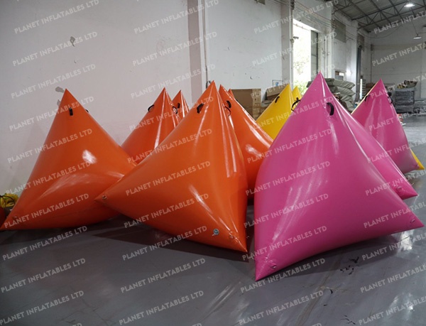 Custom Logo Water Floating Race Marker Advertising Water Buoys Swim Triathlon Marking Inflatable Buoy for Racing Markers