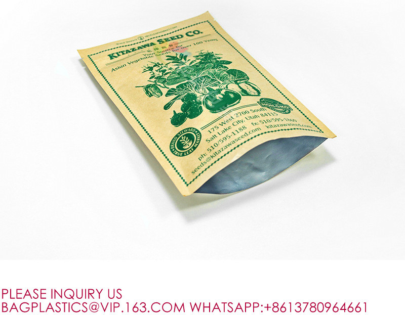 Custom Printed Logo Biodegradable Edible Packaging Smell Proof Resealable Stand Up Bags