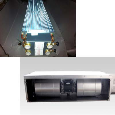 Tube Fin Heat Exchanger For Heat Pump Seamless Plain Copper Tube