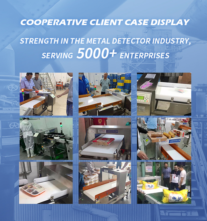 Professional Testing Equipment Conveyor Belt Metal Detector And Weight Food Machine For Wet Area Meat Food Industry