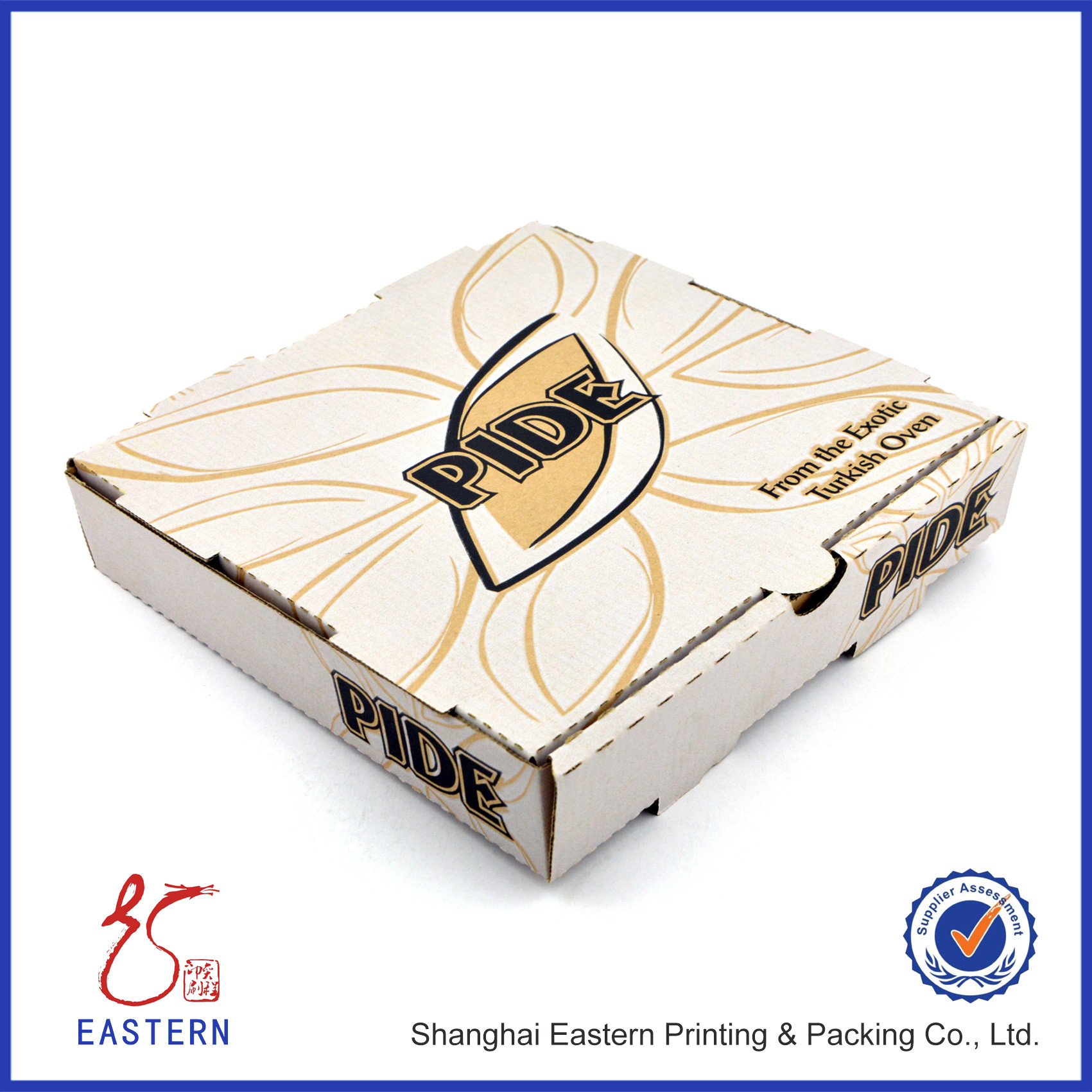 SGS Foldable Food Grade Cardboard Packaging Boxes For Pizza