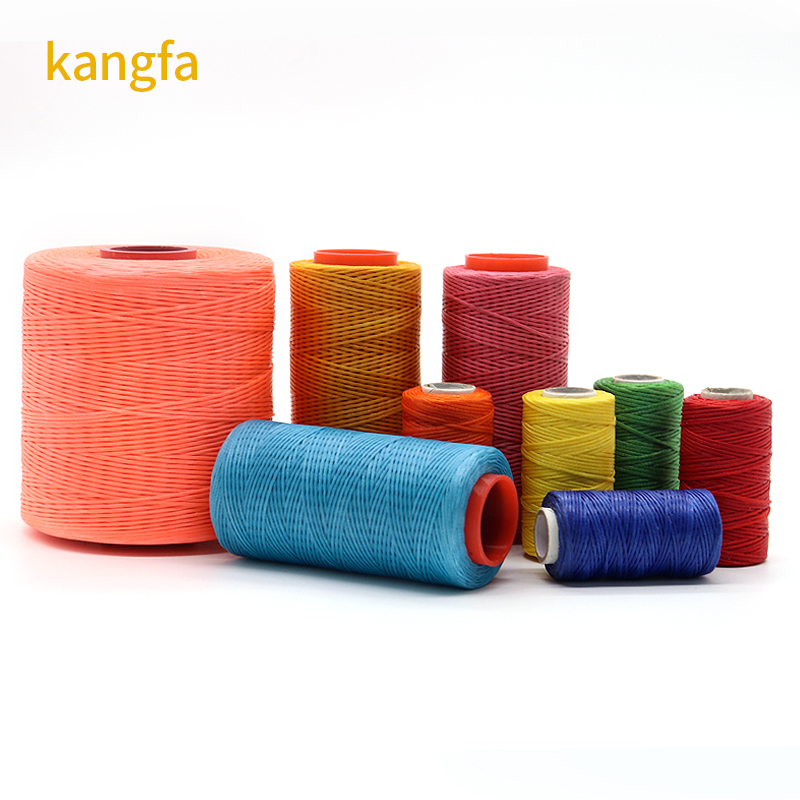 Flat Waxed Thread for Leather Handicraft Tool 100% Linen Sewing Line 210D Yarn Count
