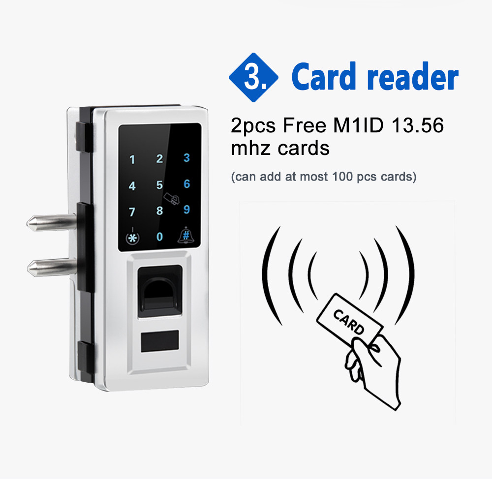 Zinc Alloy Smart Remote Control Finger Touch Door Lock For Office Easy To Operate