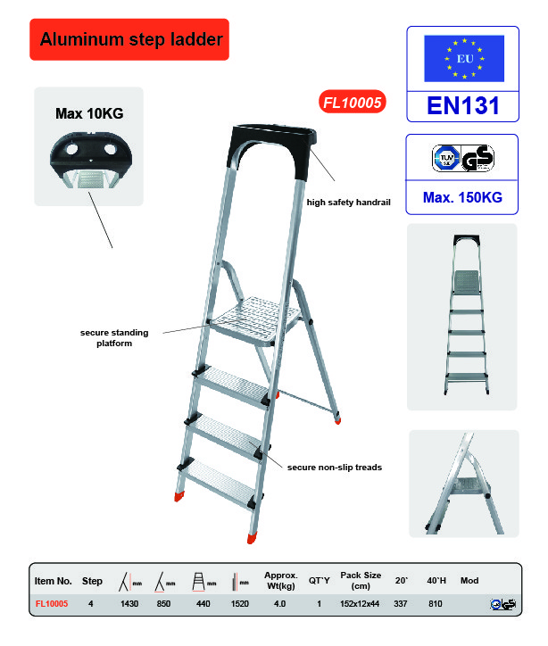 Portable Household Aluminum Step Ladder