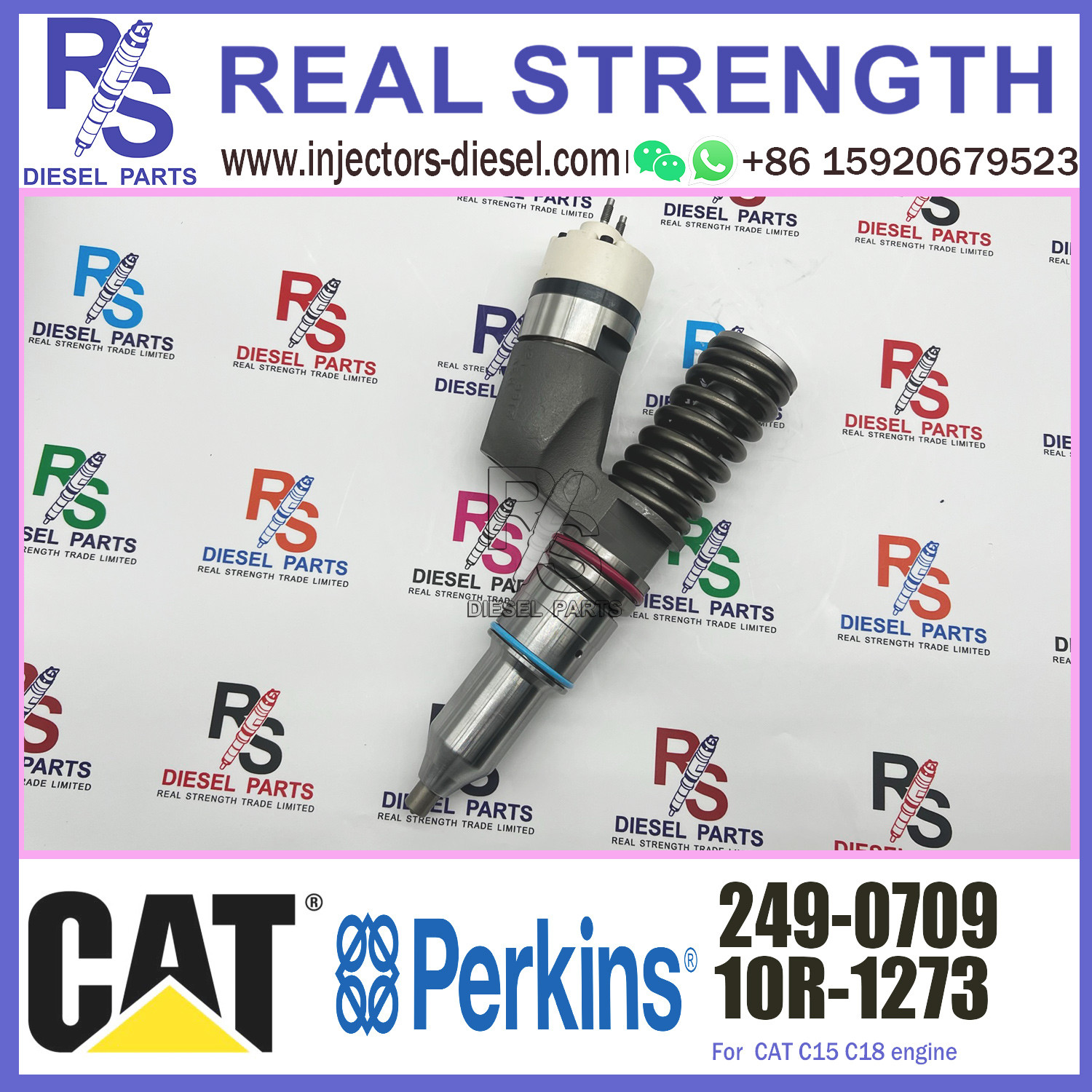 C15 C16 Perkins Diesel Injector 10R-1273 10R1273 249-0709 10R-8501 10R8501