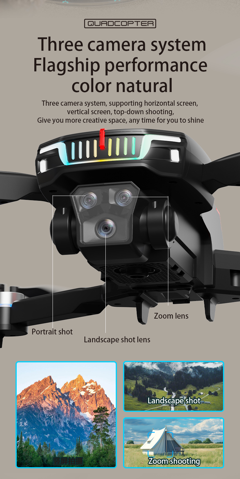 Beginner Mini Drone with 4k HD Dual ESC Camera Optical Flow Positioning Obstacle Avoidance Foldable Quadcopter RC Dron