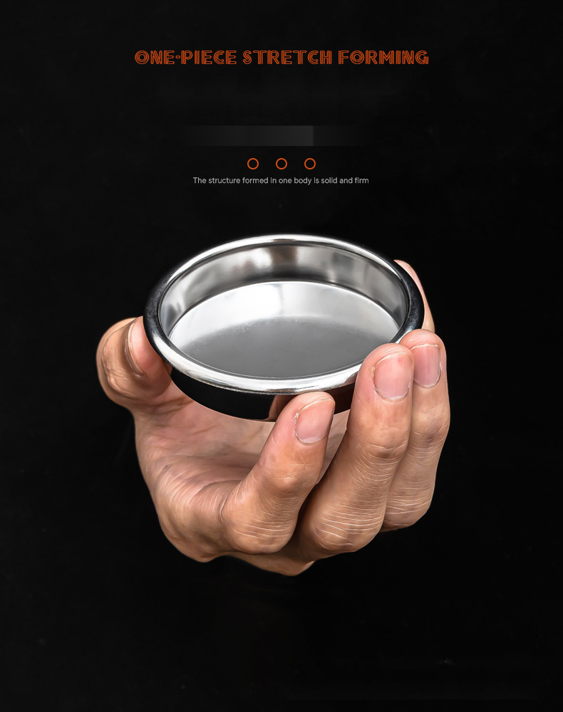 Foam Milk Function Stainless Steel Coffee Portafilter Blind Basket for Espresso Machines