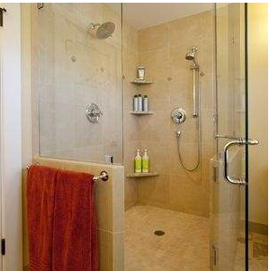 Stainless Steel Square Shower Door Handle 6 "8" Back to Back for Modern Hotel Design