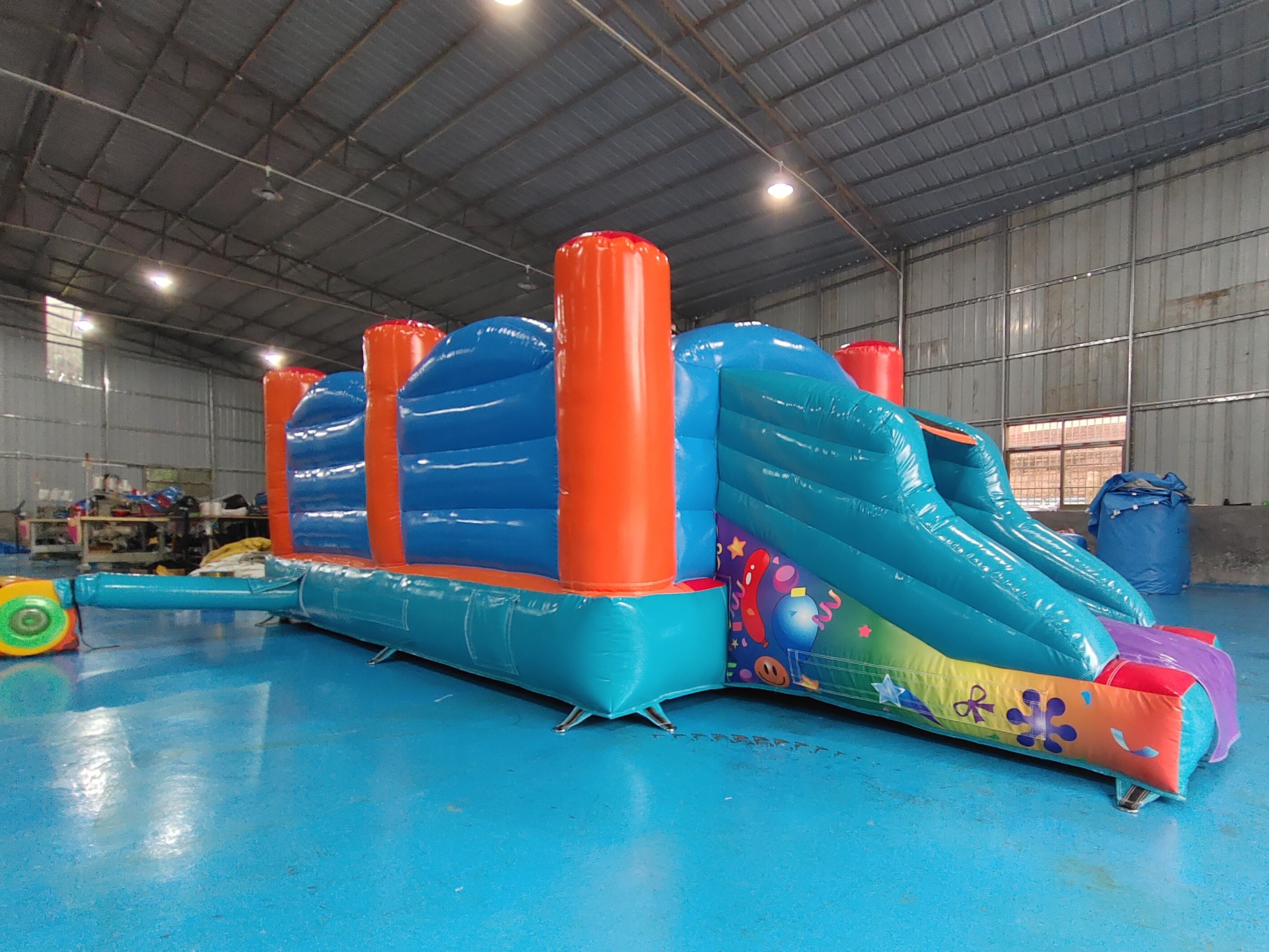 Indoor Playground Inflatable Bouncer Combo With Slide Gaint Inflatable Amusement Park