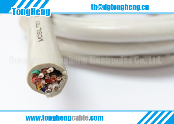Oil Resistant Drag Chains Polyester TPU Coated Customized Control Cable