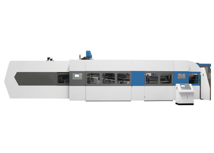 Three color 1200mm Flexographic Box Printing Machine For Carton Box