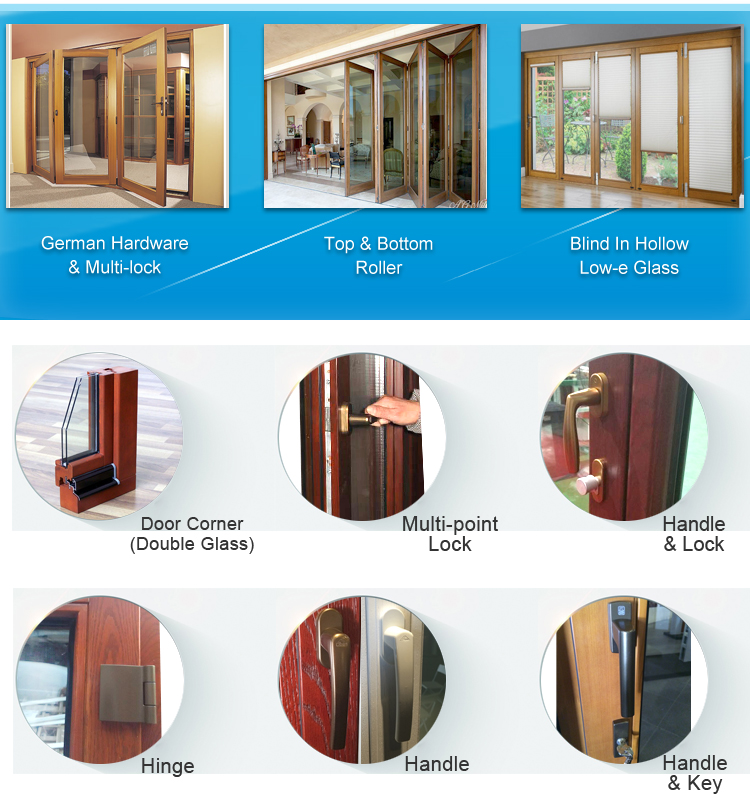 Curved Glass Wooden Fold Door Bifold Custom Interior Plexiglass Door