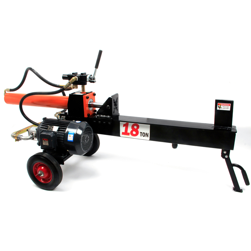Electric Motor Wood Splitting Machine Mobile Firewood Processor Hydraulic Log Splitter