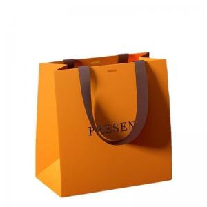 China Custom Order Acceptable Boutique Shopping Bolsa De Papel with Customized Logo Printing on sale