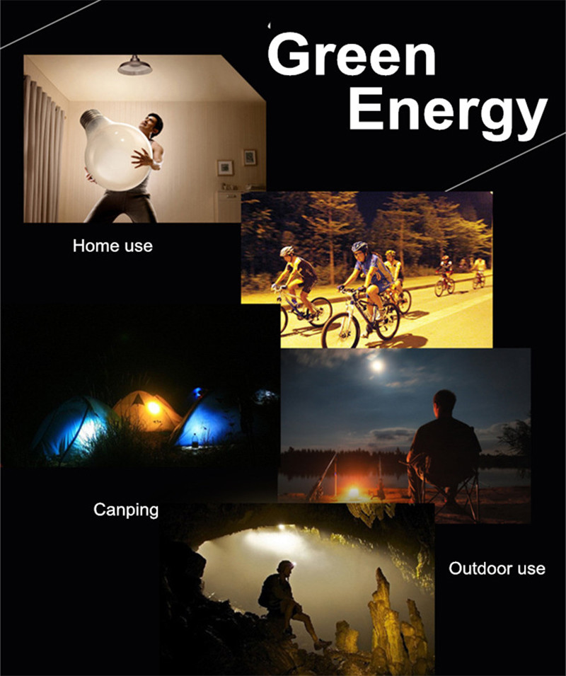 7500mah Portable Solar Power System Kit With Built In FM Radio MP3 Mini Outdoor Camping