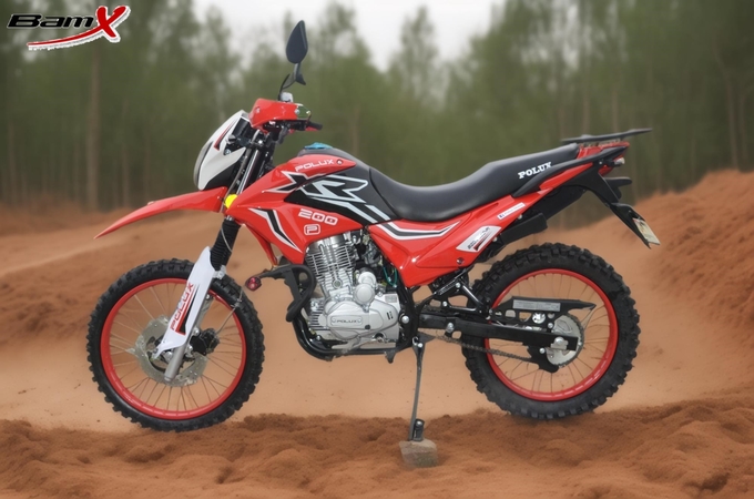 10kw 7000rpm Enduro Dual Sport Motorcycle 4 Stroke 200cc LED Light Hand Protecter