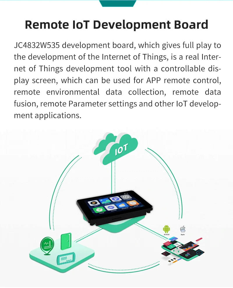 JC3248W535C I Y LCD Display Module with 320*480 Pixel Resolution and Effective Display Area 73.4*49.0 mm