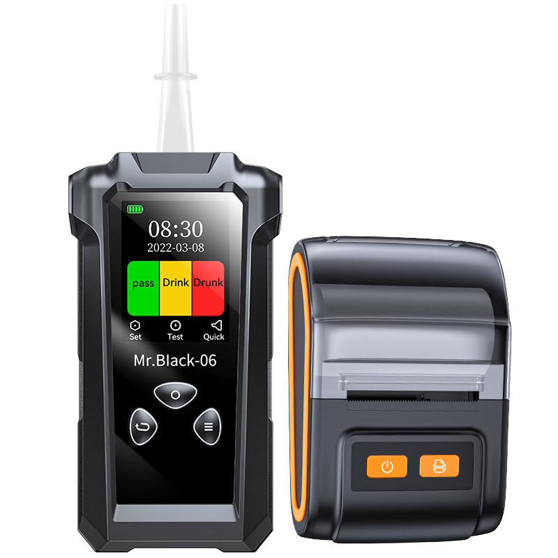 High Accuracy Police Alcohol Breathalyzer Alcohol Testing Equipment With Data Storage
