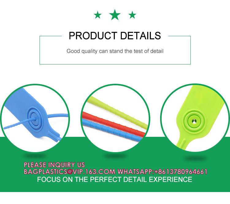 Customized Printing Logo Disposable Plastic Garment Security Seals Clothes Shoes Bags Hang Tags Zip Tie Plastic Seal