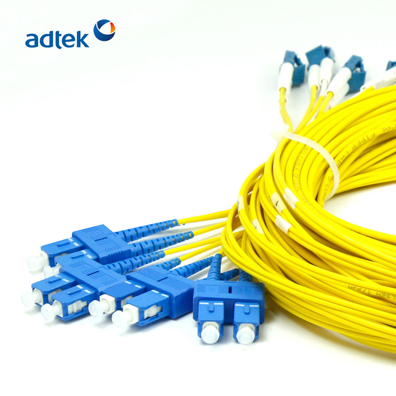 4 LC/UPC-SC/UPC Duplex 8 Fibers Singlemode PVC/LSZH Per-terminated Patch Cord